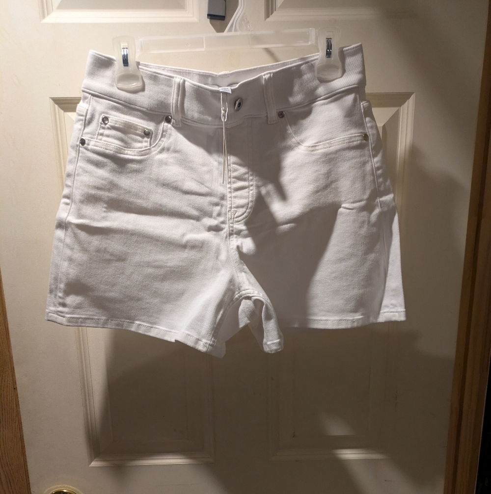 Brand New SPANX New High Rise White Jean Shorts for Women